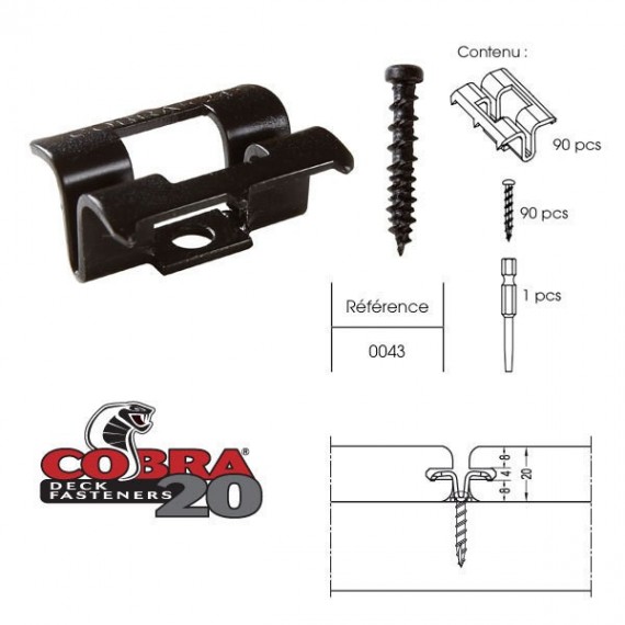 Clips Cobra Deck Fasteners
