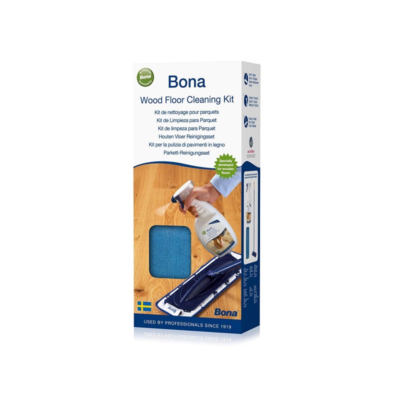 BONA Pack balai microfibre BONA Spray mop pour parquet vitrifié ENTRETIEN