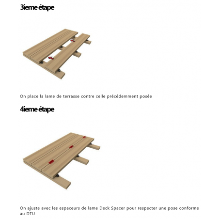 Kit COBRA D-LOCK pour terrasse bois et composite