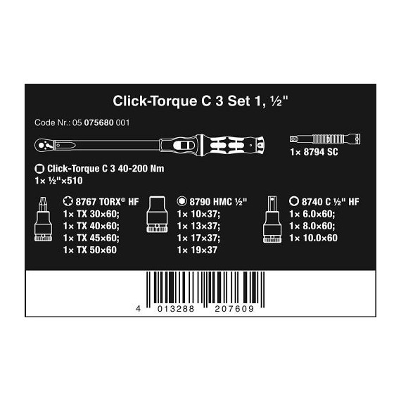 Click-Torque C3 Set 1 - WERA